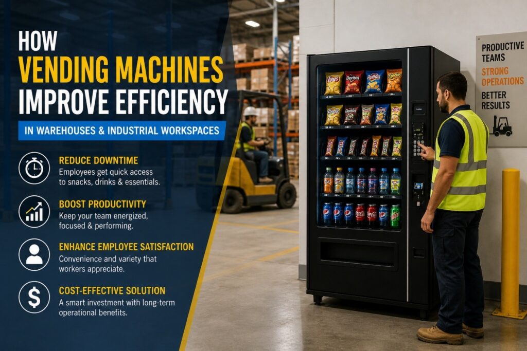 How Vending Machines Improve Efficiency in Warehouses & Industrial Workspaces