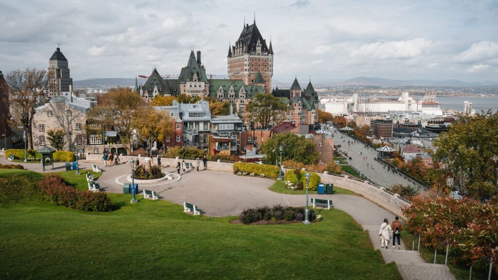 Château Frontenac overlooking Old Quebec City